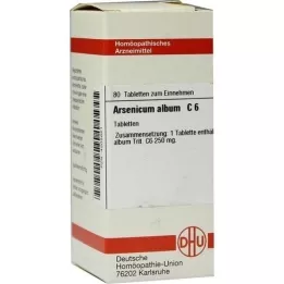 ARSENICUM ALBUM C 6 tablet, 80 kapsul