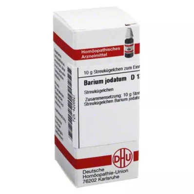 BARIUM JODATUM D 12 kroglic, 10 g