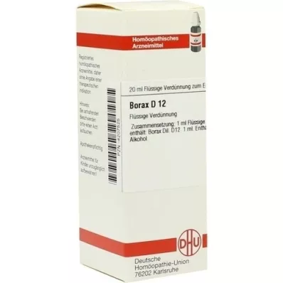 BORAX Raztopina D 12, 20 ml
