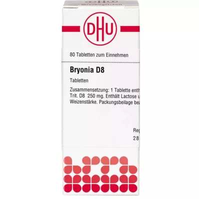 BRYONIA D 8 tablet, 80 kapsul