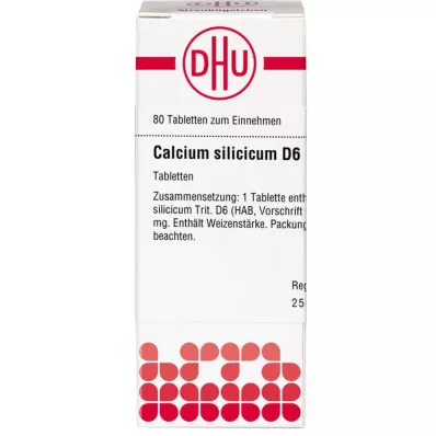 CALCIUM SILICICUM D 6 tablete, 80 kapsul