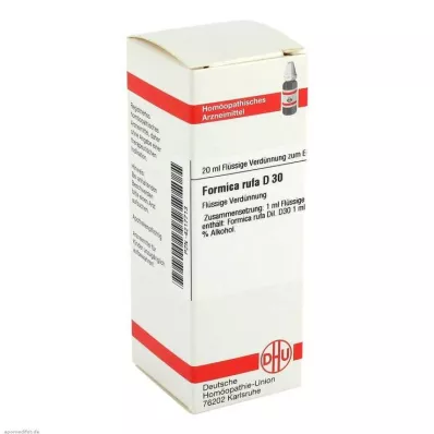 FORMICA RUFA D 30 razredčitev, 20 ml FORMICA RUFA D 30 razredčitev, 20 ml