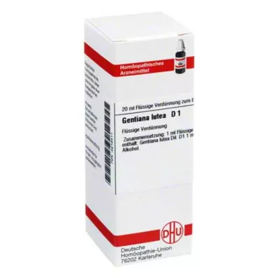 GENTIANA LUTEA D 1 razredčitev, 20 ml GENTIANA LUTEA D 1 razredčitev, 20 ml
