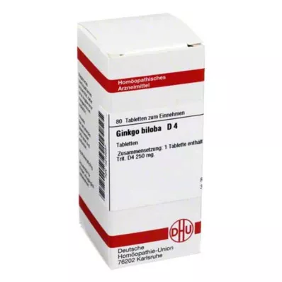 GINKGO BILOBA D 4 tablete, 80 kapsul