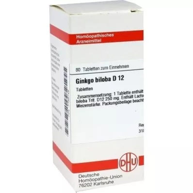 GINKGO BILOBA D 6 tablete, 80 kapsul