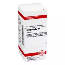 GINKGO BILOBA D 6 tablete, 80 kapsul