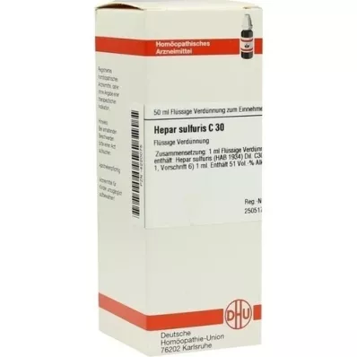 HEPAR SULFURIS Raztopina C 30, 50 ml