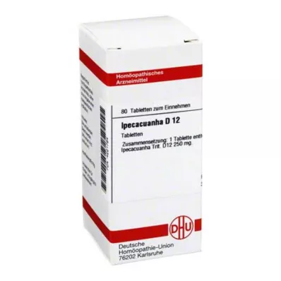 IPECACUANHA D 12 tablet, 80 kapsul