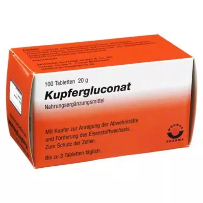 KUPFERGLUCONAT Tablete, 100 kosov