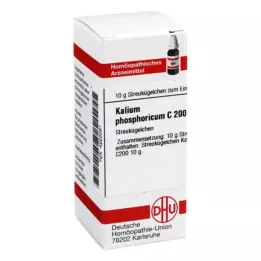 KALIUM PHOSPHORICUM C 200 kroglic, 10 g