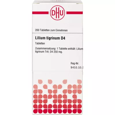 LILIUM TIGRINUM D 4 tablete, 200 kapsul