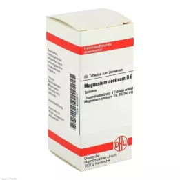 MAGNESIUM ACETICUM D 6 tablete, 80 kapsul