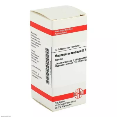 MAGNESIUM ACETICUM D 6 tablete, 80 kapsul