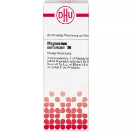 MAGNESIUM SULFURICUM Raztopina D 6, 20 ml