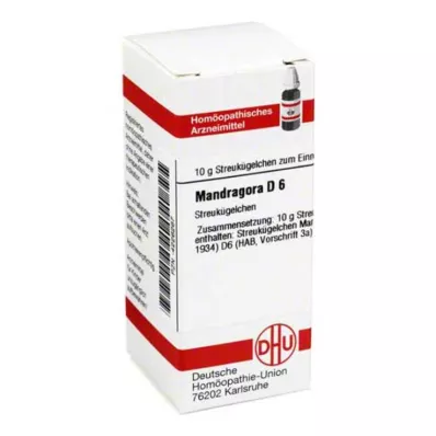 MANDRAGORA D 6 kroglic, 10 g