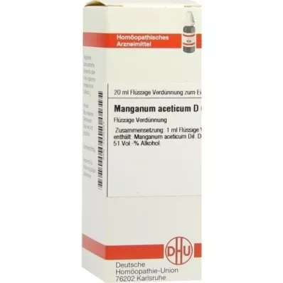 MANGANUM ACETICUM Raztopina D 6, 20 ml
