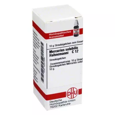 MERCURIUS SOLUBILIS Hahnemanni C 12 kroglic, 10 g
