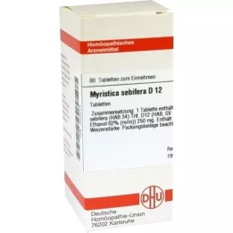 MYRISTICA SEBIFERA D 12 tablet, 80 kapsul