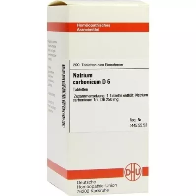 NATRIUM CARBONICUM D 6 tablete, 200 kapsul