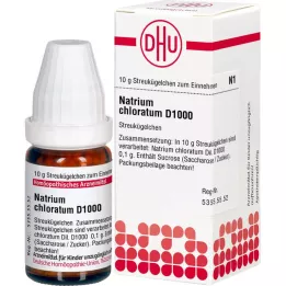 NATRIUM CHLORATUM D 1000 globul, 10 g