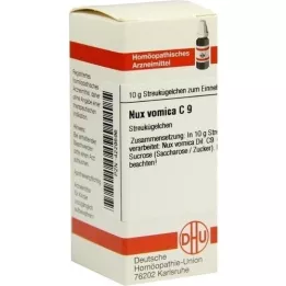 NUX VOMICA C 9 kroglic, 10 g