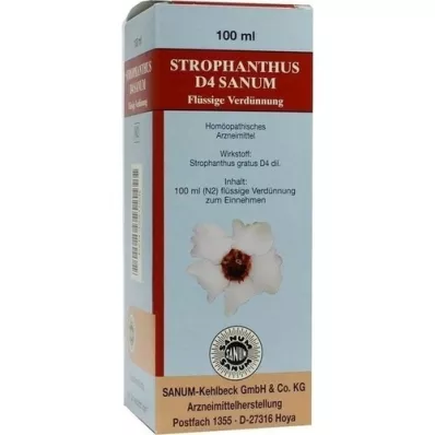 STROPHANTHUS D 4 kapljice Sanum, 100 ml