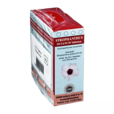 STROPHANTHUS D 4 Sanum tablete, 3X80 kapsul