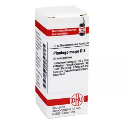 PLANTAGO MAJOR D 4 globule, 10 g