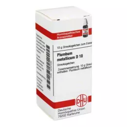 PLUMBUM METALLICUM D 10 kroglic, 10 g