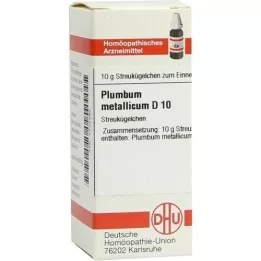 PLUMBUM METALLICUM D 10 kroglic, 10 g