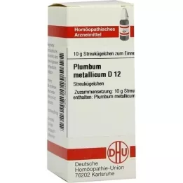 PLUMBUM METALLICUM D 12 kroglic, 10 g