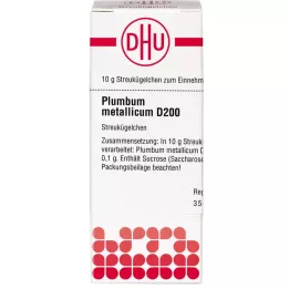 PLUMBUM METALLICUM D 200 kroglic, 10 g