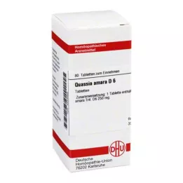 QUASSIA D 6 tablete, 80 kapsul
