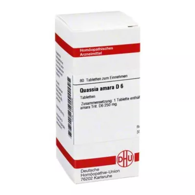DHU Quassia D 6 tablet, 80 kos