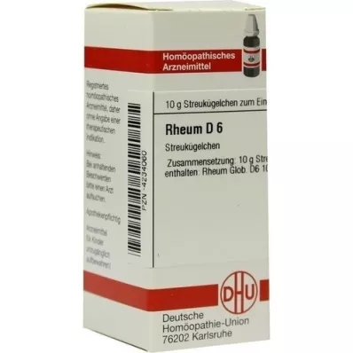 RHEUM D 6 kroglic, 10 g