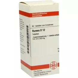 RUMEX D 12 tablet, 80 kapsul