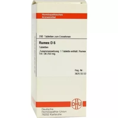 RUMEX D 6 tablete, 200 kapsul