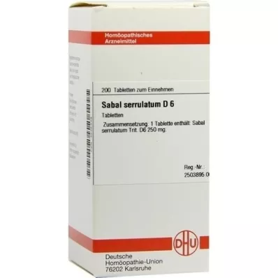 SABAL SERRULATUM D 6 tablete, 200 kapsul