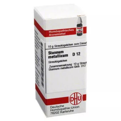 STANNUM METALLICUM D 12 kroglic, 10 g