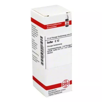 SULFUR Raztopina C 12, 20 ml