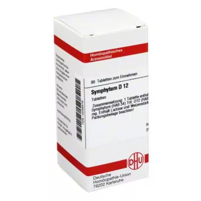DHU Symphytum D 12 tablet, 80 kos DHU Symphytum D 12 tablet, 80 kos