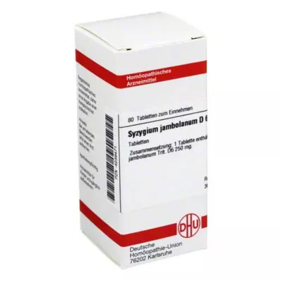 SYZYGIUM JAMBOLANUM D 6 tablete, 80 kapsul SYZYGIUM JAMBOLANUM D 6 tablete, 80 kapsul