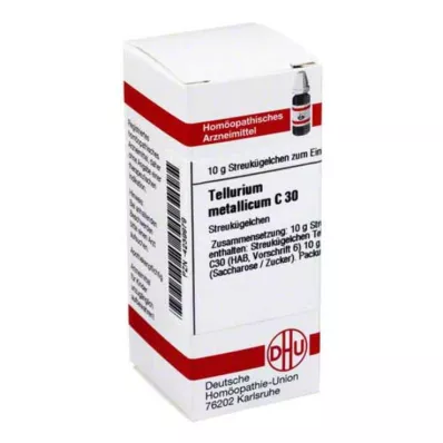TELLURIUM metallicum C 30 kroglic, 10 g