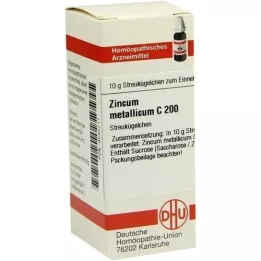 ZINCUM METALLICUM C 200 kroglic, 10 g