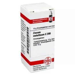 ZINCUM METALLICUM C 200 kroglic, 10 g