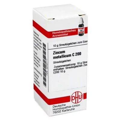 ZINCUM METALLICUM C 200 kroglic, 10 g