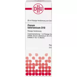 ZINCUM VALERIANICUM Raztopina D 10, 20 ml