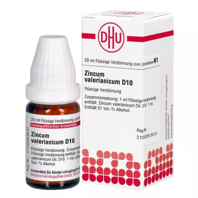 ZINCUM VALERIANICUM Raztopina D 10, 20 ml ZINCUM VALERIANICUM Raztopina D 10, 20 ml