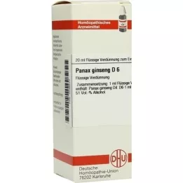 PANAX GINSENG Raztopina D 6, 20 ml