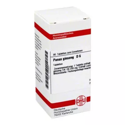 PANAX GINSENG D 6 tablete, 80 kapsul PANAX GINSENG D 6 tablete, 80 kapsul